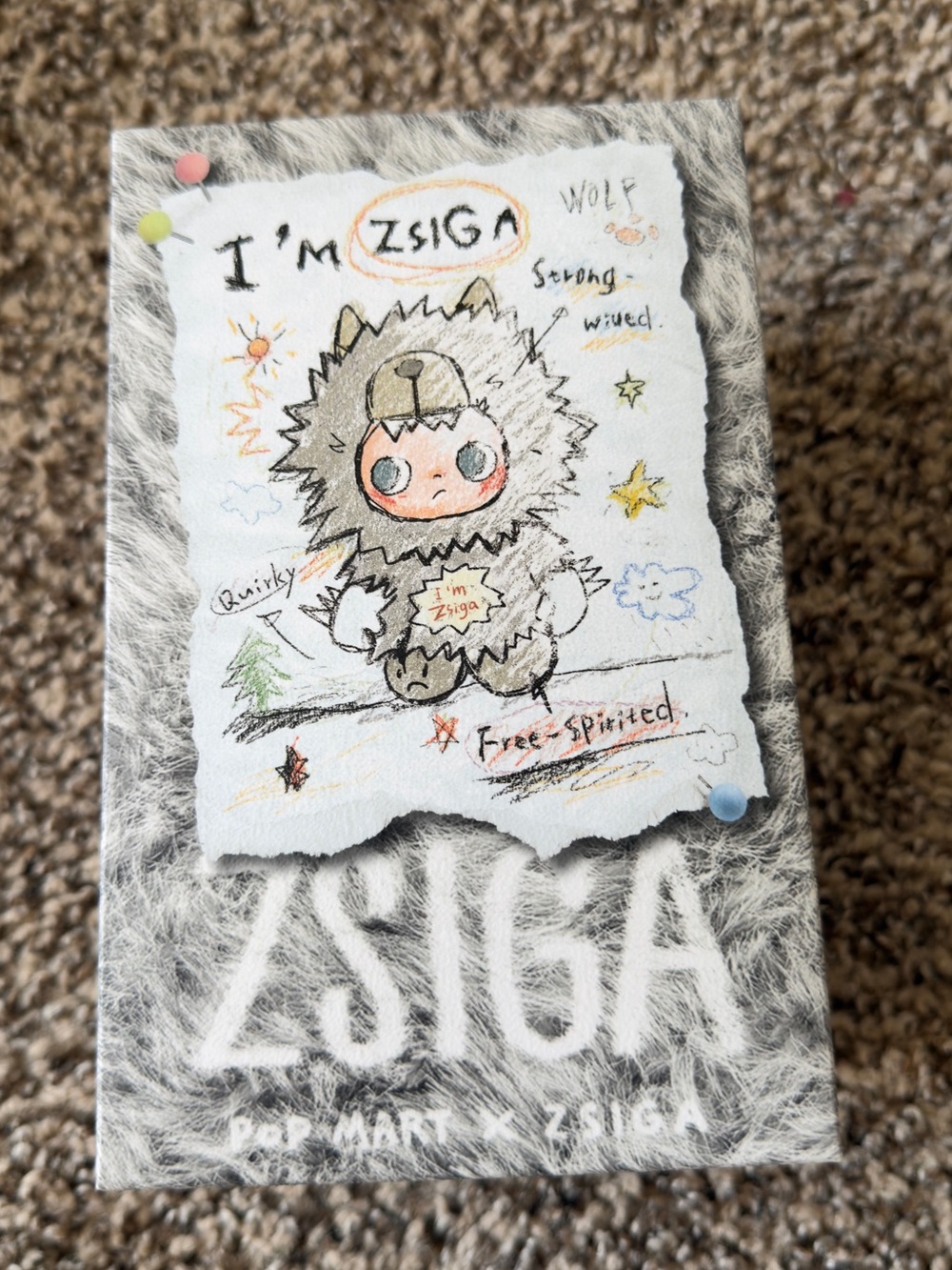 ZSIGA I'm Zsiga Series-Vinyl Plush Pendant- Sincere Free - spirited - Picture 4 of 4